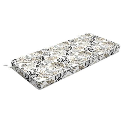 LVTXIII Bench Cushion with Ties, 42x18 Inch Water-Repellent Patio Furniture Cushion, 3" Thick Foam Pad for Outdoor Indoor Window Seat, Porch Swing, Loveseat, Dailey Tan - color: Dailey Tan, size: 42"x18"x3"