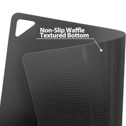 WK Flexible Plastic Cutting Boards Mats for Kitchen, Flexible Non Slip Cutting Mat, Thin Cutting Sheets, BPA Free, Dishwasher Safe, Multi Sizes - color: Multi Grey - S&M&L - 3