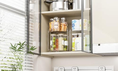 Clear 360 Rotating Bathroom Counter Organizer,2 Tier Spinning Perfume Organizer and Makeup Tower for Lotion,Hair,Face Skincare Beauty Products,Tiered Lazy Susan and Makeup Organizers for Vanity - style: Round