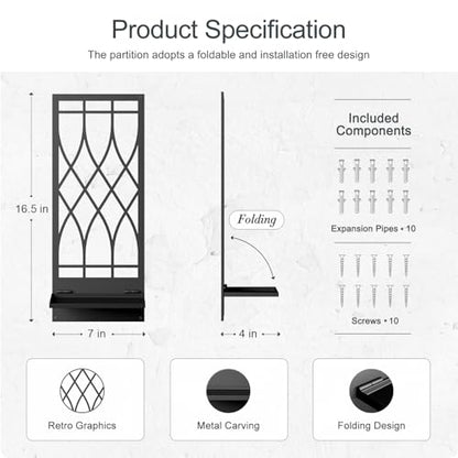 Wall Candle Holder, Black Metal Wall Art, Line Wall Candle Holder for Living Room, Dining Room, Bedroom, Bathroom (2 Pack, 16.5 x 7 in) - color: Black Elegant
