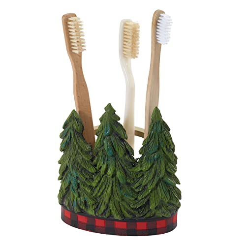 Avanti Linens - Toothbrush Holder, Resin Countertop Accessories, Christmas Decorations (Snowmen Gathering Collection) - size: Toothbrush Holder