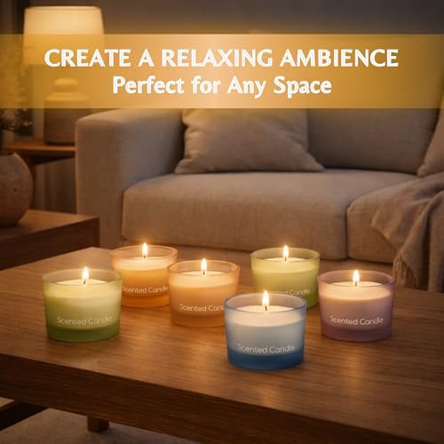Soy Wax Candle Gift Set – Premium Holiday Scents for Relaxation & Festive Ambience – Long-Lasting, Clean Burn Aromatherapy Candles – Perfect Christmas, Gift for Aromatherapy Lovers