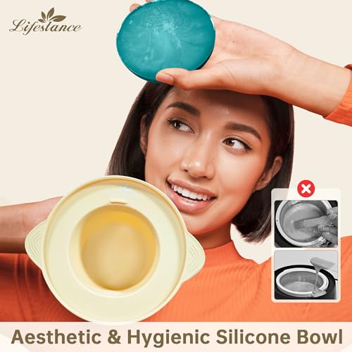 Lifestance L3 Waxing Kit for Women & Men - White - Digital Wax Pot | 400g Wax Beads, Silicone Wax Liner & Oil Spray Hair Removal Kit, Professional for Home Brazilian Bikini Face Leg Body - color: Enhanced LCD (White) Kit