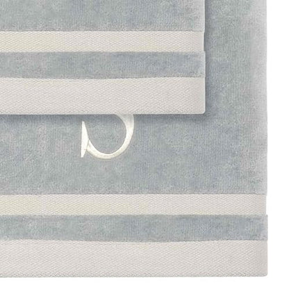 Avanti Linens - Towel Set, Soft & Absorbent Cotton, Embroidered Bathroom Decor, Set of 5 (Monogram Collection, Initial S) - style: S