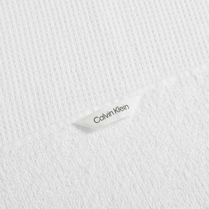 Calvin Klein - Bath Towels, Super Soft & Absorbent Cotton Towels, Oeko-Tex Certified (Eternity Solid White, 3-Piece) - color: Entwine White, size: 3 Pack