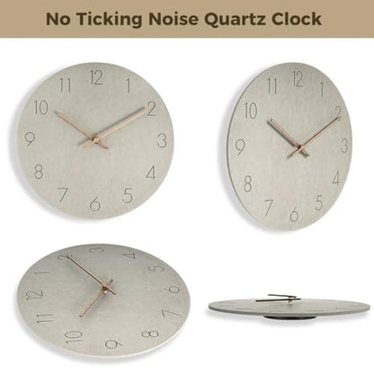 Modern Wooden Wall Clock, Silent Quartz Movement, Battery-Powered Mdf Wall Clock, Nordic Minimalist Design For Living Room, Bedroom, Office, Classroom