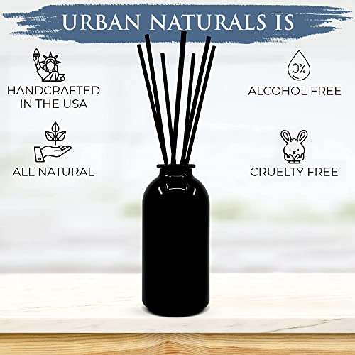 Reed Diffuser Set, Crisp White Linen - Bathroom Shelf Décor - color: Crisp White Linen-black