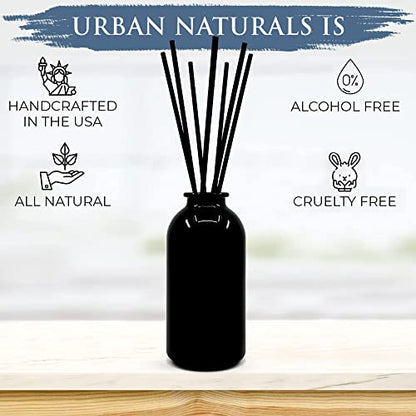 Reed Diffuser Set, Crisp White Linen - Bathroom Shelf Décor - color: Crisp White Linen-black