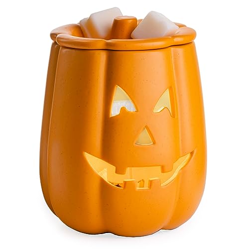 Candle Warmers Etc. Illumination Fragrance Warmer- Light-Up Warmer for Warming Scented Candle Wax Melts and Tarts or to Freshen Room, Jack O'Lantern - size: Jack O'Lantern