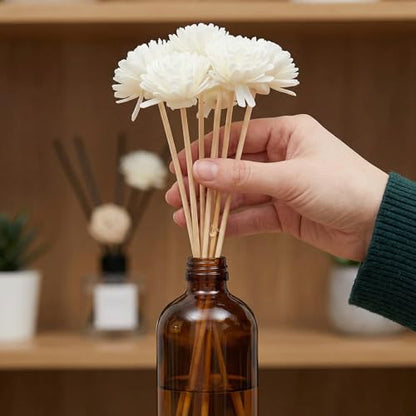 Beavorty Air Diffuser Oil Diffuser Sticks 30pcs Rattan Diffuser Sticks Aroma Diffuser Sticks Refill Replacement Reed Fragrance Diffuser Vase Fillers Diffusers