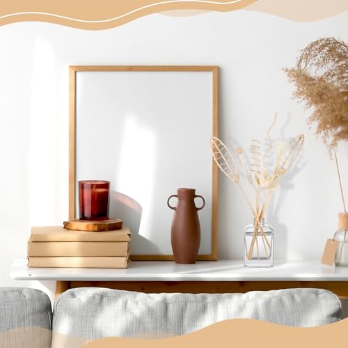 Queekay 32 Pcs Reed Diffuser Sticks Set Include 21pcs Natural Rattan Wood Beads, 11 Style Fragrance Diffuser, Rattan Reed Fragrance Replacement for Home(Wooden Color) - color: Wooden Color