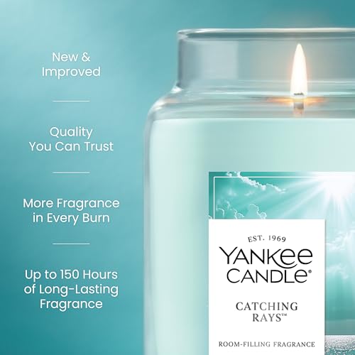 Yankee Candle Catching Rays Scented Candle, 22oz Large Jar with up to 150 Hour Burn Time, Giftable - color: Catching Rays, size: 22 oz