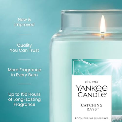 Yankee Candle Catching Rays Scented Candle, 22oz Large Jar with up to 150 Hour Burn Time, Giftable - color: Catching Rays, size: 22 oz