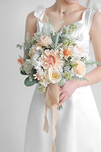 Serra Flora Artificial Greenery Spray Box Set(Pack of 46pcs) with 7 Kinds of DIY Wedding Bouquet Filler Table Centerpieces and Floral Arrangement (Dusty Green) - color: Dusty Green