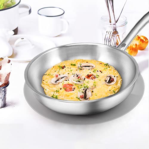 KooMall 12 10 8 Inch Multi-use Microwave Mat, Trivet, Pot Holders, Drying, Baking, Place Mat, Utensils Rest, Silicone Cover Pad for Hot Pot Pans Bowls Plates Dishes Kitchen Counter,Heat Resistant,Gray - color: 12+10+8 Gray