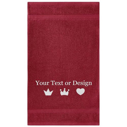 Personalized Bath Towel - Custom Turkish Cotton Towels with Embroidered Name, Monogram - Soft & Absorbent Bath Sheet - Burgundy, 30"x60" (1 Pack) - color: Burgundy, size: Bath Sheet (30"x60")