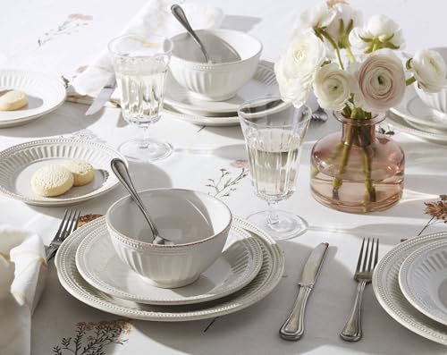 Lenox 895721 French Perle Groove Dinner Plates, Set Of 4 - style: Dinner Plates, Set of 4