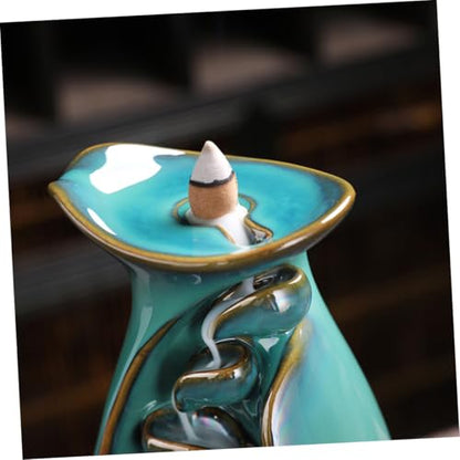 Backflow Incense Burner Holder Aromatherapy Incense Censer Decorative Home Fragrance Accessory for Meditation and Relaxation