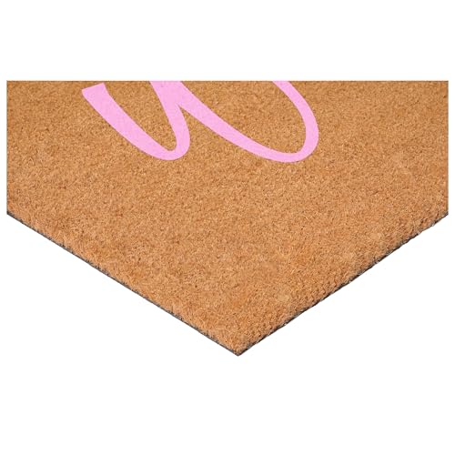 Calloway Mills Cursive Welcome Doormat, Pink (24" x 36") - color: Pink, size: 2' x 3' (Rectangular)