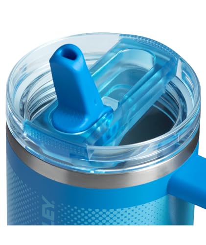 STANLEY Quencher ProTour Flipstraw Tumbler, 20 oz, Azure - Fade | Built-In Straw & Handle | Cupholder Compatible for Travel | Leakproof Insulated Stainless Steel Cup | BPA-Free - color: Azure Fade, size: 20 Ounces