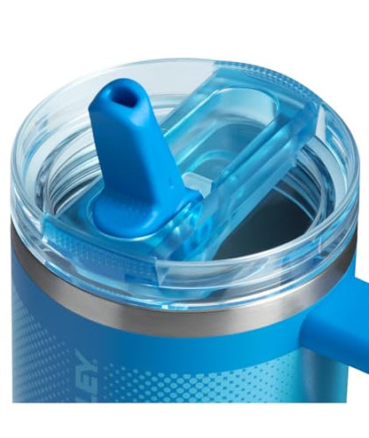 STANLEY Quencher ProTour Flipstraw Tumbler, 20 oz, Azure - Fade | Built-In Straw & Handle | Cupholder Compatible for Travel | Leakproof Insulated Stainless Steel Cup | BPA-Free - color: Azure Fade, size: 20 Ounces