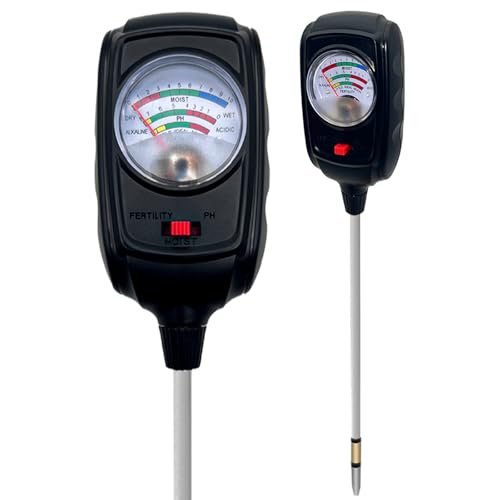 Soil Tester,3 in 1 Soil Moisture/Nutrient/Soil PH Tester Kit for Garden Nutrients,Lawn,Grass,Outdoor & Indoor Plants,Soil Meter,Soil Meters
