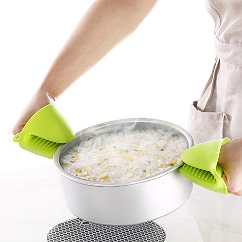 NEPAK 4 Pairs Silicone Cooking Pinch Grips Oven Mitts Potholder for Kitchen Cooking & Baking - size: 4 Pairs