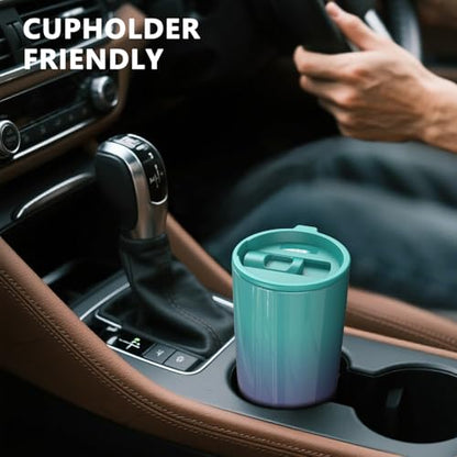 TILUCK 20 oz Insulated Coffee Tumbler with BPA-Free Lid | Travel Coffee Mug, Dishwasher Safe, Cup Holder Friendly,Double-Wall Vacuum Insulation for Hot & Cold Drinks,GlitterBluePurple - color: GlitterBluePurple, size: 20 Ounces