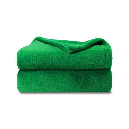 NANPIPER Baby Blankets, Super Soft Fleece Fuzzy Blanket for Toddler, Luxury Cozy Lightweight Microfiber Plush Blanket-Throw Size 30"x40",Emerald Green - color: Emerald Green, size: Small