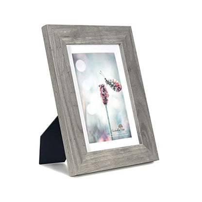 Grey 5x7 Picture Frame set of 3,Display 5x7 without Mat or 4x6 with Mat - color: Grey, size: 5x7 inches
