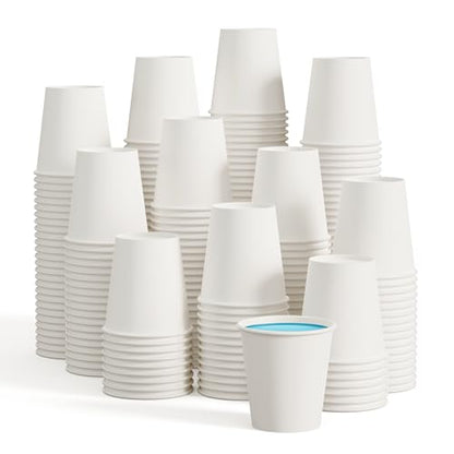 LITOPAK 500 Pack 4 oz Paper Cups, White Disposable Paper Coffee Cups for Party, Picnic, and Travel - color: White-4oz