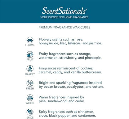 ScentSationals Pumpkin Spice Scented Wax Melts - Pumpkin, Cinnamon, & Clove, 10oz (24 Cubes) - style: Pumpkin Spice