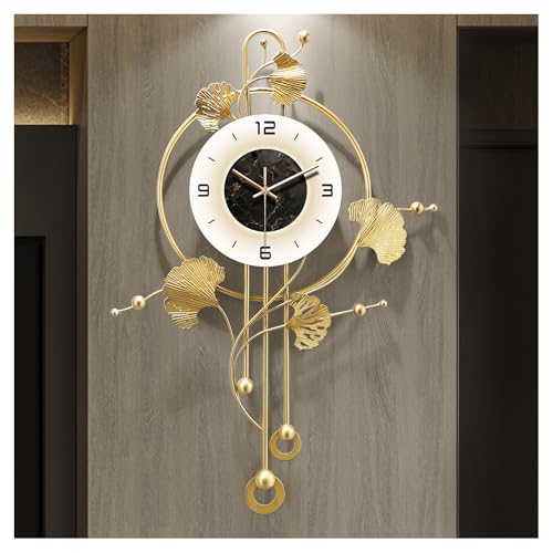 Wall Clock, Large Unique Gold Wall Clock for Living Room Decor | Office Clocks Battery Operated，Oversized Modern Wall Art for Bedroom,Farmhouse,Office Wall Decor 17.7 X 28.3 Inches - size: 17.7"x 28.3"