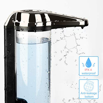 Secura 17oz Automatic Liquid Soap Dispenser, Touchless Battery Operated Hand Soap Dispenser with Adjustable Soap Dispensing Volume Control Dial, Personal Care Dispenser (Dark Gunmetal) - color: Dark Gunmetal, size: 500ml