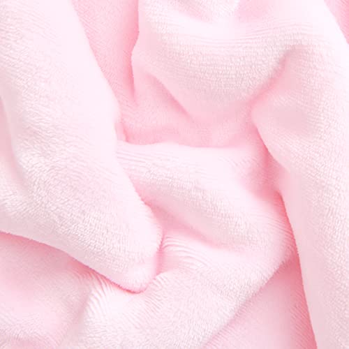 Sherpa Fleece Throw Blanket, Light Pink, 50x60 inches | Double-Sided Super Soft Luxurious Plush Blanket Throw Size - color: Light Pink, size: 50"×60"