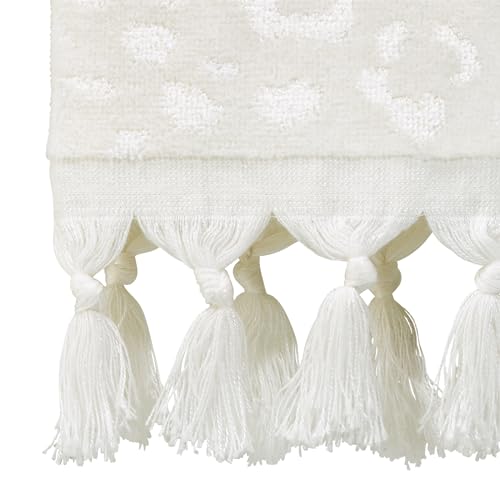 Nicole Miller - 4pc Towel Set, Soft & Absorbent, Dorm Room Essentials (Celina Collection, Cream) - size: 4pc Towel Set