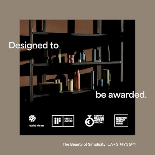 LARS NYSØM Salt and Pepper Grinder Set, Manual Salt and Pepper Mills with Adjustable Ceramic Grinder, Design Spice Shaker Set (Blue) - color: Stone Blue/Sky Blue