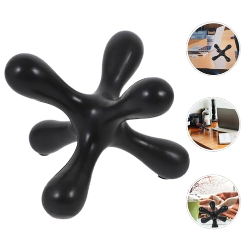 Lurrose Wear-Resistant Abstract Sculpture Craft Decor Modern Minimalist Geometric Figurine for Home Office Living Elegant Sturdy Decorative Accent for Table and Shelf Display