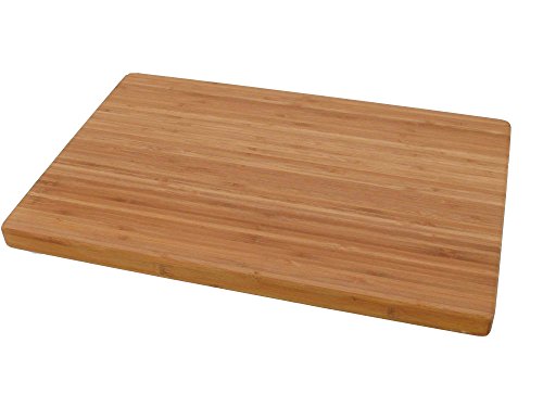 BambooMN Brand - Heavy Duty Premium Bamboo Cutting Board - 17.5"x12"x0.75" - Grooved - 2 Pieces - size: 17.5" x 12" (1-Ply)