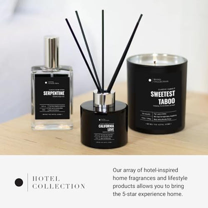 Hotel Collection | California Love Reed Diffuser Set | Hotel Inspired Luxury Essential Oil Reed Diffuser | Green Tea, Orange and Lemongrass 3.4 fl oz, 100 mL