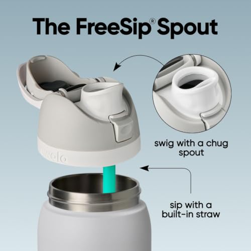 Owala FreeSip Stainless Steel Water Bottle 32 oz Denim - color: Denim, size: 32 Ounces