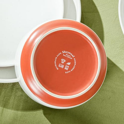 28 OZ Ceramic Cereal Bowls Set, 6 Inch, Set of 4, Elegant White | Handcrafted, Dishwasher & Microwave Safe, Stoneware Deep Soup Bowls for Everyday Use - color: White, size: Cereal Bowls Set (4PCS)