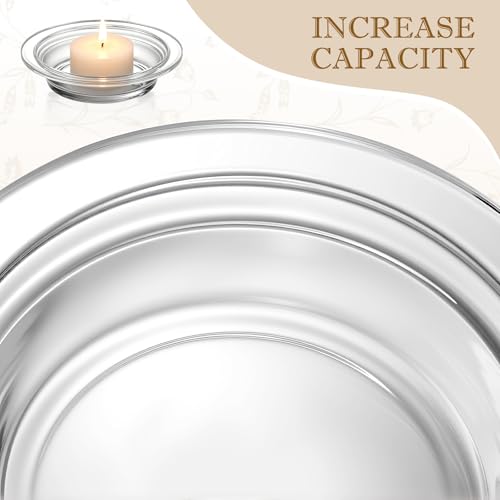 2Pcs Replacement Wax Heating Tray, 4.5in Glass Aromatherapy Tray Candle Melt Bowl, Wax Warmer Dish Oil Warming Plate, Candle Melting Burner Accessories Oil Warmers for Scents Heating