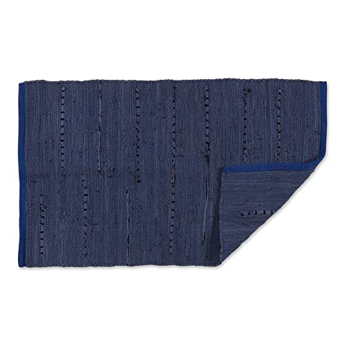 DII Chindi Home Collection Handwoven Multicolor Area Rag Rug, 20x31.5, French Blue - color: French Blue, size: 1'8" x 2'8" (Rectangular)