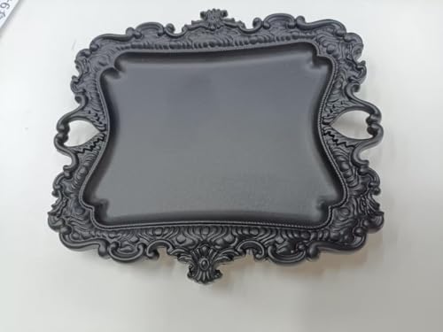 1 Pack Jewelry Dish Matte Black Jewelry Trays ideal for holding jewelry rings and small trinkets. - color: Matte Black, size: small:5"(125mm)*4.4"(110mm)*0.6"(15mm)
