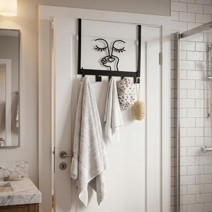 Reallnaive Bad Smell Humorous Over The Door Hooks Bathroom Decoration Hanger Wall Mount Art Funny Rack Holder for Towel, Hat, Coat, Cloth, Keychain, Bag, Christmas Gift - style: Bad Smell Humorous