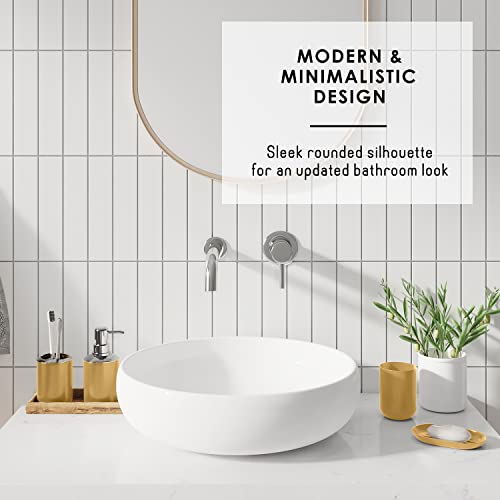 Clara Clark Bathroom Set – Bathroom Sets with Shower Curtain and Rugs, Soft Bathroom Rugs Non Slip, 23PC Gold Bathroom Accessories Set Complete with Bath Rugs, Shower Curtain Set with Liner and Hooks - color: Gold, size: Complete Set + Bath Rugs