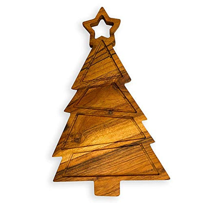 Sophia Art 100% Acacia Wooden Chopping Board, Butcher Block for Vegetables, Cafe and Restaurant, Serving Board,Charcuterie Board Cutting Board, Brown (Star Tree Board, 11"L x 9.75"W) - color: Star Tree Board, 11"L x 9.75"W