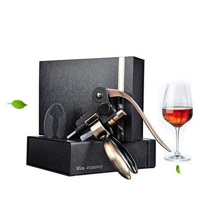 Zinc Alloy Rabbit Type Wine Bottle Opener, Manual Wine Bottle Opener Gift Box Set, Convenient And Durable, Multifunctional Portable Bottle Opener (Set of 2)