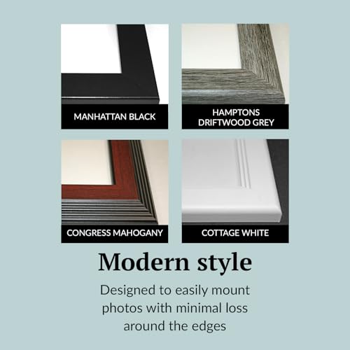 Creative Letter Art 3 Opening Glass Face Black Picture Frame to hold 5 by 7 inch Photographs including 10x20-inch White Mat Collage - color: 3 opening, size: Black w/ White